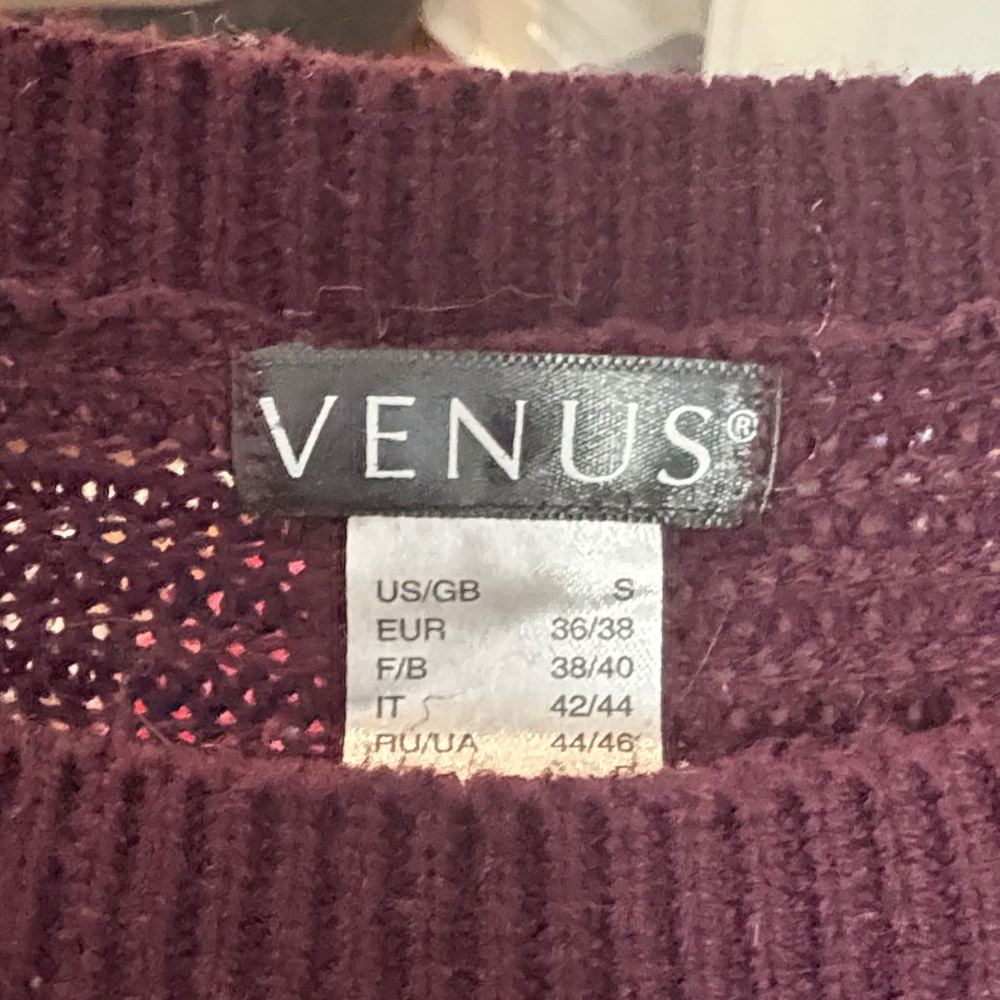 Venus Women's Deep Purple Button Back Sweater - image 2